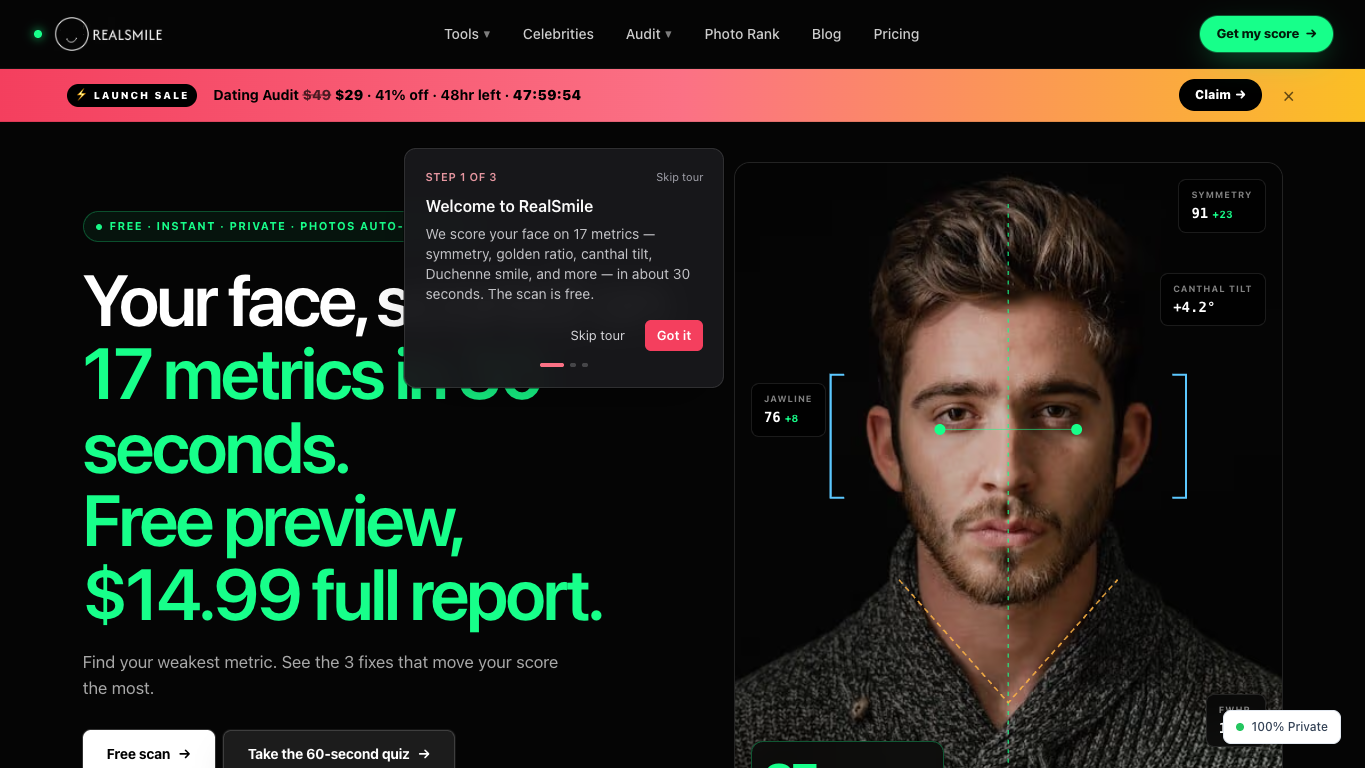 Realsmile AI screenshot
